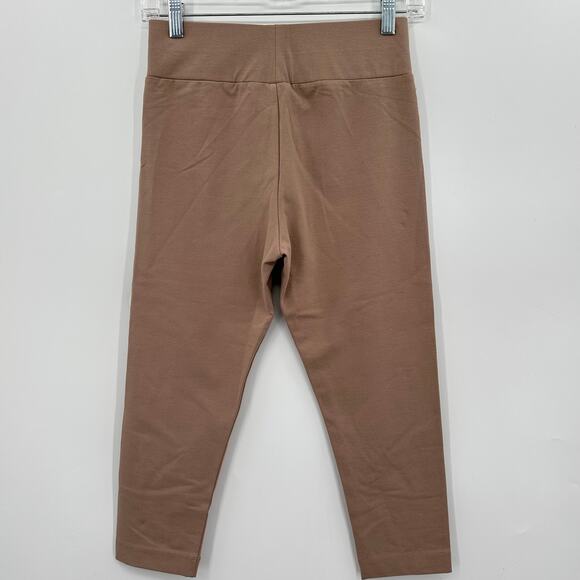 LOGO Layers by Lori Goldstein Capri Pull On Leggings Womens XXSP PETITE BROWN - Picture 1 of 4
